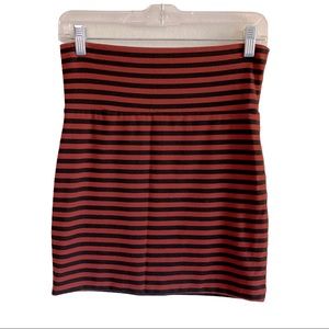 Mind Code striped miniskirt